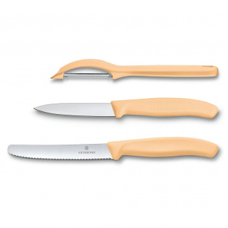 Набор Victorinox Swiss Classic Trend Colors Paring Knife Set with Universal Peeler Светло-оранжевый (6.7116.31L92)