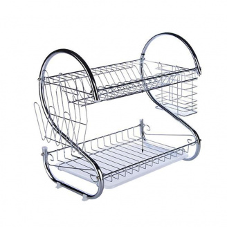 Стойка для сушки посуды Kitchen Storage rack нержавеющая сталь (1756374704)