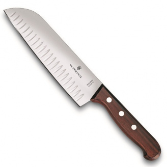 Кухонный нож Victorinox Santoku 17 см Коричневый (6.8520.17G)