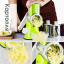 Овощерезка мультислайсер Tabletop Drum Grater Kitchen Master Терка для овощей и фруктов 3 насадки Зеленая/Белая Херсон