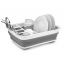 Сушилка для посуды RIAS складная силиконовая White-Gray (3_01659) Одесса