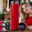 Термос OPT-TOP T-Bottle 919 с температурным сенсором и ситечком для заварки на 500 мл красный (2024486841) Березно