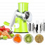 Универсальная механическая овощерезка мультислайсер TableTop Drum Grater 3 насадки (1756374727) Орехов