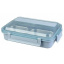 Ланч-бокс Maxtop MP-2302-A для подогрева еды с помощью горячей воды 24х17х3.5см Blue Николаев