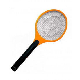 Электрическая мухобойка Mosquito Rechargeable hitting Swatter Черно-оранжевый