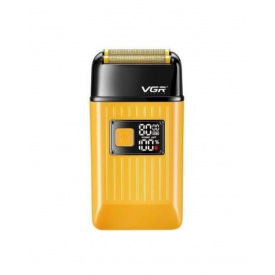 Электробритва-шейвер с дисплеем аккумуляторная сеточная VGR V-357 Желтая