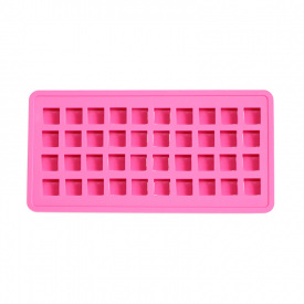 Силиконовая форма для льда CUMENSS AI-2016 40 ячеек Розовый (8390-35455)