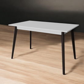 Стіл обідній Tobi Sho BON прямокутний для кухні, їдальні, 1180х680х750 мм Білий/Венге