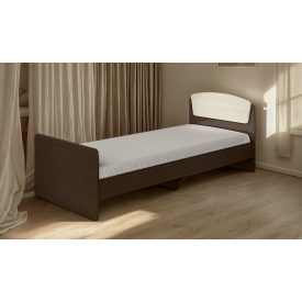 Ліжко односпальне Tobi Sho ASTORIA-2 ДСП для дитячої кімнати, 800х1900 мм Венге темний/Дуб молочний