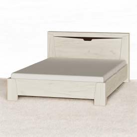 Кровать полуторная Tobi Sho LIBERTY ДСП, 1400х2000 мм Дуб крафт белый