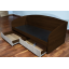 Кровать односпальная Tobi Sho COMFORT с ящиками для детской комнаты, 800х1900 мм Венге темный/Дуб молочный Тернополь