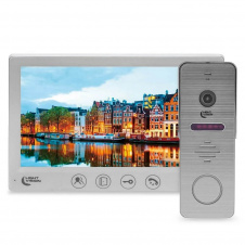 Комплект відеодомофона Light Vision: домофон 7" Amsterdam FHD White та відеопанель RIO FHD Grey