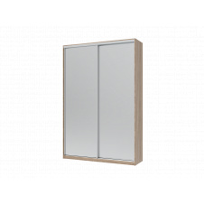 Шафа купе Doros Сіті Лайт Дуб Cонома 2 Дзеркала 150х45х225 (42002038)