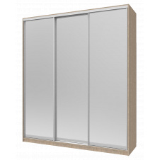 Шафа купе Doros Сіті 24 Дуб Cонома 3 Дзеркала 208х60х240 (42002077)