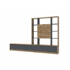 Стінка в вітальню Doros Капрі Тахо/Графіт 240х33х153 (80388682)