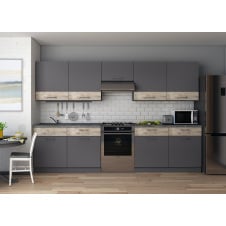 Кухня Лея Doros 3 м Графіт/Клондайк ДСП 300х60х250 (81000012)