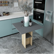 Столовий стіл Doros Коуд Дуб сонома/Графіт 70х70х74 (41510132)