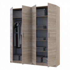 Комплект Doros Промо з полицями Дуб сонома 2+2 ДСП 180х48х204 (44900287)