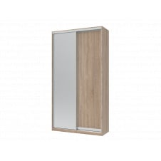 Шафа купе Doros Сіті Лайт Дуб Cонома 1 ДСП / 1 Дзеркало 120х60х225 (42002035)