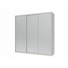 Шафа купе Doros Сіті Лайт Біле дерево 3 Дзеркала 225х60х225 (44900082)