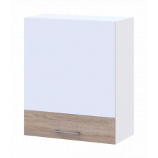 Кухня Doros Лея В72_Ш60 верхня права Білий/Дуб Сонома ДСП 60х31х72 (81359337.4)
