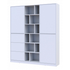 Шафа для одягу Doros Морган Білий ДСП/Шухляди 180х38.5х210 (42002246)