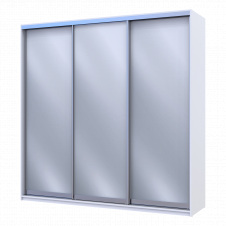 Шафа купе Doros Тамір Білий 3 Дзеркала 225х60х225 (2563985)