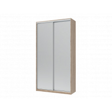 Шафа купе Doros Сіті Лайт Дуб Cонома 2 Дзеркала 120х45х225 (44900068)