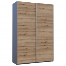 Шафа купе Doros G-Caiser Графіт Дуб Евок 2 ДСП 160х60х240 (42005074)