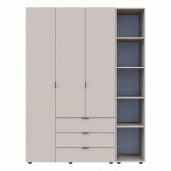 Розпашна Шафа для одягу Doros Гелар з Етажеркою Кашемір 3 ДСП 154.4х49.5х203.4 (80737645) Ивано-Франковск