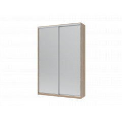 Шафа купе Doros Сіті Лайт Дуб Cонома 2 Дзеркала 150х45х225 (42002038) Костопіль