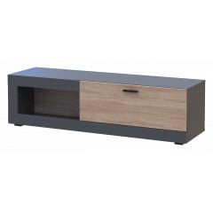 Тумба ТВ Doros 1 Дана Графіт Дуб Сонома 1 ДСП 140х41.6х40 (41515992) Весёлое