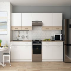 Кухня Лея Doros Білий/Дуб Сонома ДСП 300х60х250 (81000008) Переяслав-Хмельницкий