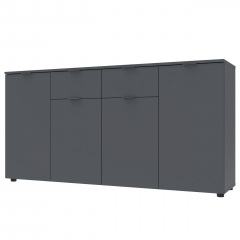 Комод Doros Рон 7 Графіт 4 фасади 2 шухляди 160х38х81 (44900236) Павлоград