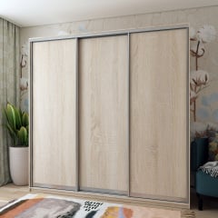 Шафа купе Doros Сіті Лайт Дуб сонома 3 ДСП 225х60х225 (42002137) Энергодар