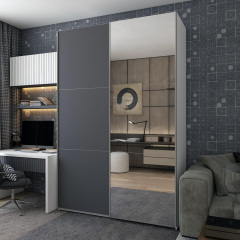 Шафа купе Doros G-Caiser Білий Графіт 1 ДСП / 1 дзеркало 180х60х240 (42005092) Кропивницкий