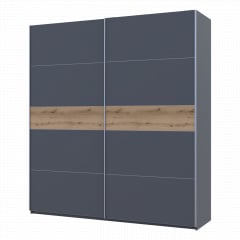 Шафа купе Doros G-Caiser Графіт/Графіт вставка Дуб Евок 2 ДСП /5 частин 220х60х240 (44900285) Переяслав-Хмельницкий