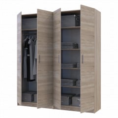 Комплект Doros Промо з полицями Дуб сонома 2+2 ДСП 180х48х204 (44900287) Курінь