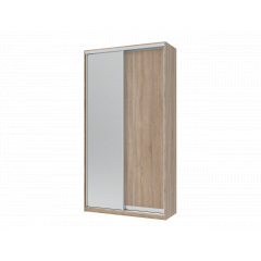 Шафа купе Doros Сіті Лайт Дуб Cонома 1 ДСП / 1 Дзеркало 120х45х225 (42002033) Вишгород