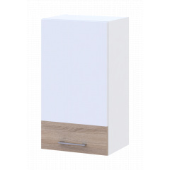 Кухня Doros Лея В72_Ш40 верхня вузька Білий/Дуб Сонома ДСП 40х31.6х72 (81359337.2) Кременец