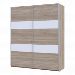 Шафа купе Doros L-Caiser Дуб сонома вставки Білий 2 ДСП 180х60х213 (65789455) Киев