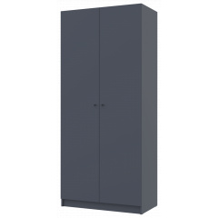 Шафа для одягу Doros Promo з полицями Графіт 2 ДСП 90х48х204 (42005101) Петрове