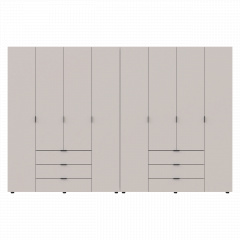 Розпашна Шафа для одягу Doros Гелар комплект Кашемір 4+4 ДСП 310х49.5х203.4 (80737642) Нова Каховка