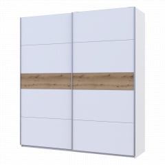 Шафа купе Doros G-Caiser Білий/Білий вставка Дуб Евок 2 ДСП /5 частин 220х60х240 (44900283) Коломия