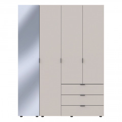 Шафа для одягу Doros Гелар Кашемір 3ДСП/Дзеркало 155х49.5х203.4 (80737657) Стрий