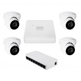 Комплект відеоспостереження на 4 камери GreenVision GV-IP-K-W95/4 5Mp (LP30516)