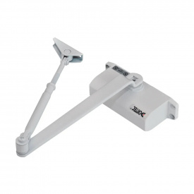 Дверний доводчик Dortec DT-62H White з фіксацією дверей у відчиненому положенні білий (63-00053)