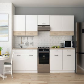 Кухня Лея Doros Білий/Дуб Сонома ДСП 300х60х250 (81000008)