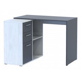 Офісний стіл Doros T8 Біле дерево/Графіт 100х83х75 (81339363)