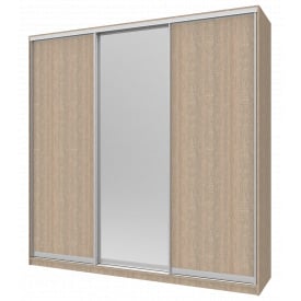 Шафа купе Doros Сіті 24 Дуб Cонома 2 ДСП / 1 Дзеркало 238х60х240 (42002078)